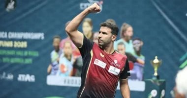 عمر عصر يطيح بالمصنف الـ37 عالميا.. ودينا مشرف وهنا جودة فى دور الـ16 ببطولة سماش