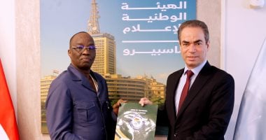 المسلماني يستقبل الدكتور أبو بكر برقو رئيس اتحاد التلفزة الأفريقي