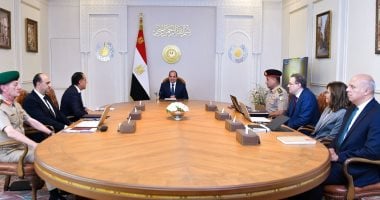 تفاصيل اجتماع الرئيس بمدبولى ووزير الدفاع ورؤساء الرقابة الإدارية والتنظيم والإدارة والأكاديمية العسكرية والوطنية للتدريب