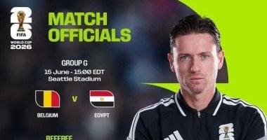 طاقم تحكيم برازيلى يدير لقاء مصر وبلجيكا فى افتتاح مشوار الفراعنة بالمونديال