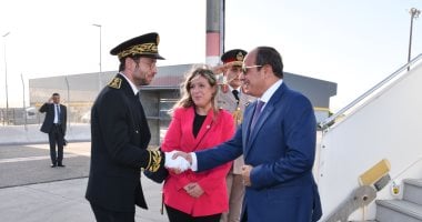 لحظة وصول الرئيس السيسى فرنسا للمشاركة في قمة مجموعة السبع.. فيديو