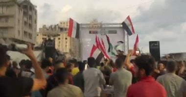 غزة تحتفل بالفراعنة بعد تحقيق منتخب مصر الانتصار التاريخى فى كأس العالم