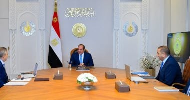 اجتماع الرئيس السيسى مع رئيسى هيئة القناة وشركة ترسانة جنوب البحر الأحمر.. فيديو