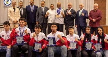 تكريم أبطال منتخب مصر للشباب للمواي تاي في بطولة العالم بحضور 3 سفراء