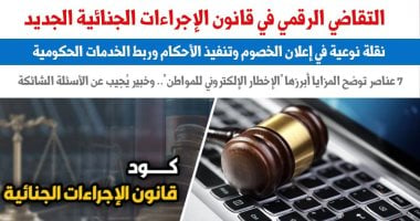 التقاضى الرقمى بقانون الإجراءات الجنائية الجديد.. 7 عناصر توضح المزايا