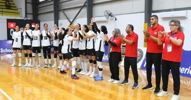 ناشئات الطائرة أمام الجزائر فى نصف نهائى بطولة أفريقيا بالإسكندرية