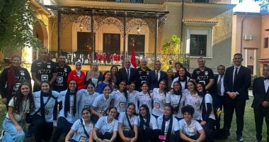 السفارة المصرية فى رومانيا تكرم منتخب الناشئات لكرة اليد