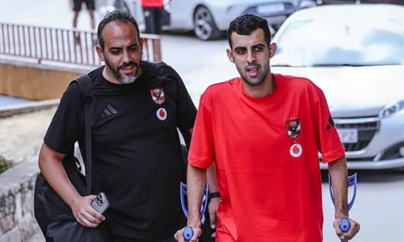 يوسف بلعمرى يبدأ المرحلة الثانية من التأهيل للرباط الصليبى بالمغرب