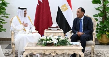 رئيس الوزراء يستقبل نظيره القطري لبحث سبل تعزيز التعاون المشترك فى المجالات المختلفة