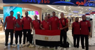 بعثة التجديف تغادر إلى إيطاليا للمشاركة في دورة ألعاب البحر المتوسط