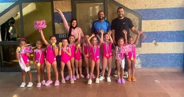 11 فراشة تحلق بالذهب.. بطلات الجمباز يتوجن بكأس مصر في مرحلة 6 سنوات.. صور