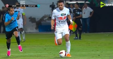 شوط أول سلبى بين الزمالك وغزل المحلة