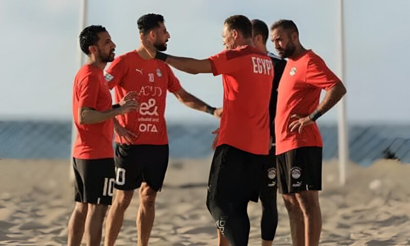 منتخب الشاطئية يخوض مرانه الأخير قبل مواجهة أنجولا.. ومصر بالأبيض وأنجولا بالأحمر
