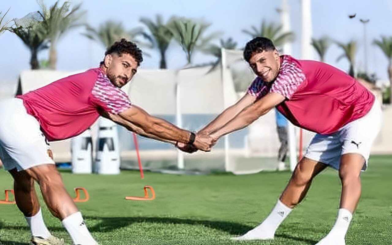 بيكهام وهانى وبلحاج يواصلون التأهيل فى مران سيراميكا استعدادا للمصرى.. صور