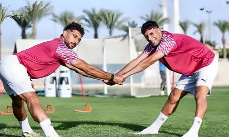 بيكهام وهانى وبلحاج يواصلون التأهيل فى مران سيراميكا استعدادا للمصرى.. صور