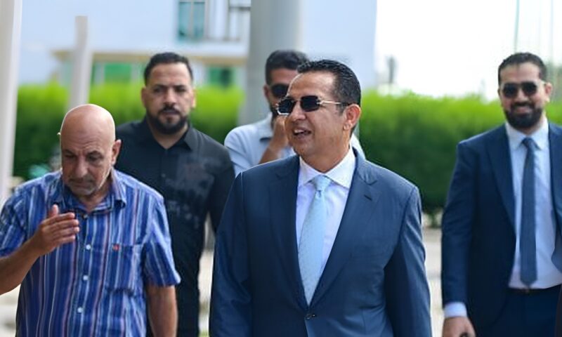 جولة تفقدية لرئيس نادى الاتحاد السكندرى بفرع سموحة قبل بدء أعمال التطوير.. صور