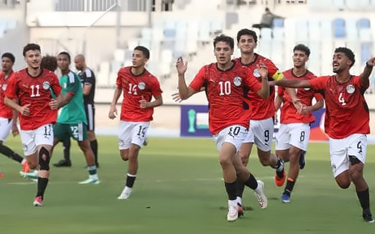 أنس رشدى يضيف الهدف الثانى لمنتخب الشباب أمام الجزائر