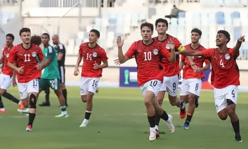 أنس رشدى يضيف الهدف الثانى لمنتخب الشباب أمام الجزائر
