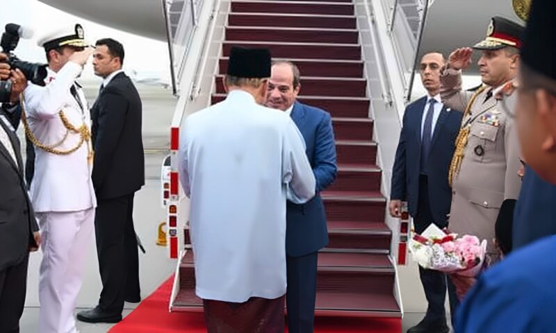 الرئيس السيسى يصل كوالالمبور ورئيس وزراء ماليزيا فى استقباله.. صور