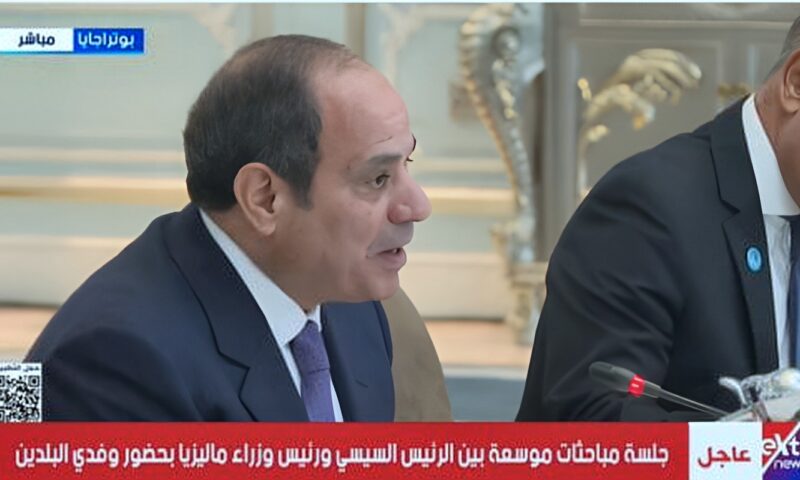 نص كلمة الرئيس السيسى خلال جلسة مباحثات موسعة مع رئيس الوزراء الماليزى