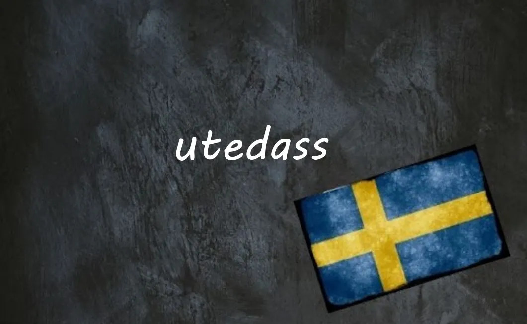 Swedish word of the day: Utedass