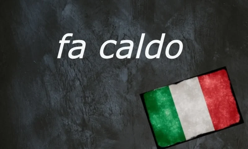 Italian expression of the day: ‘Fa caldo’
