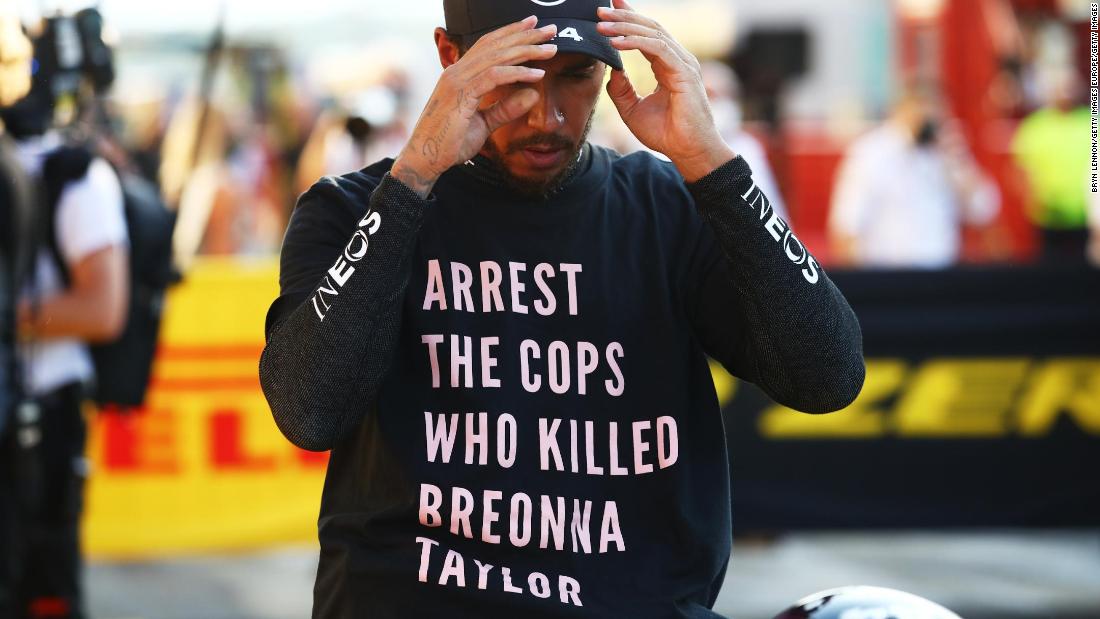 Hamilton ‘won’t stop’ fight against racism as FIA rules out investigation