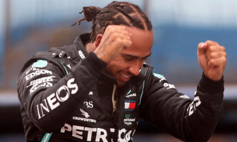 ‘I have walked this sport alone,’ says Lewis Hamilton after title win