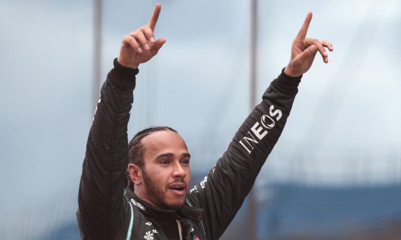 Lewis Hamilton equals Michael Schumacher’s record of seven world titles