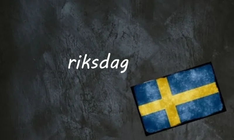 Swedish word of the day: riksdag