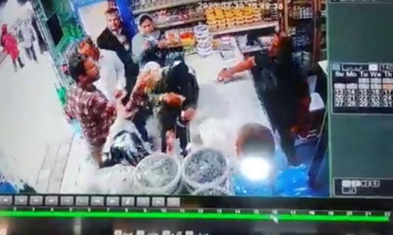 Video shows moment man throws yogurt on two women in Iran