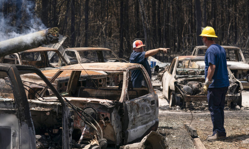How debris from past hurricanes is fueling raging wildfires in the South