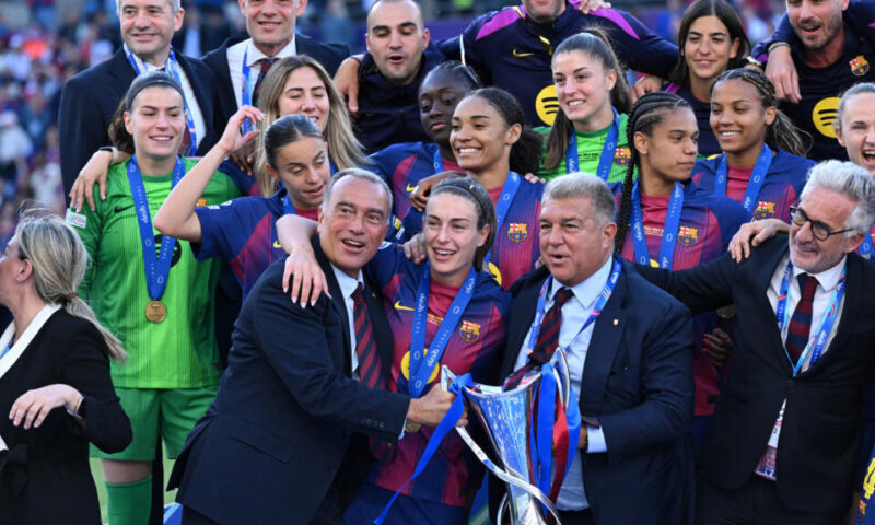 كرة القدم: سيدات برشلونة يكتسحن ليون ويتوجن بلقب دوري الأبطال للمرة الرابعة