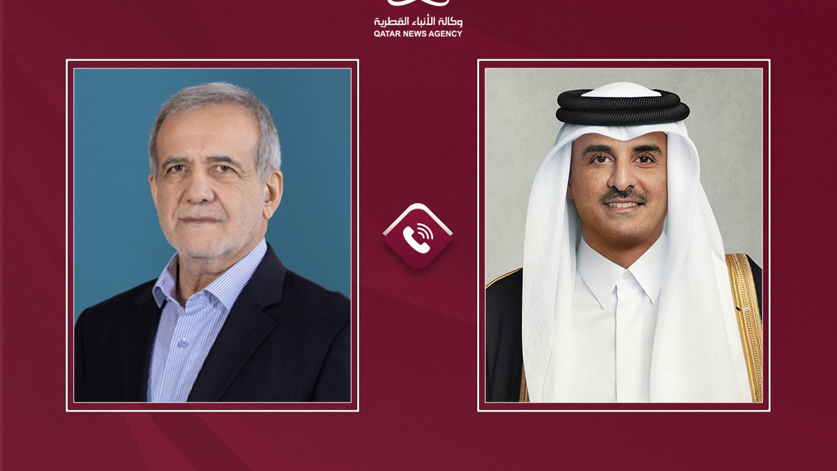 أمير قطر يدعو الرئيس الإيراني إلى مواصلة “الانخراط الإيجابي” في المفاوضات