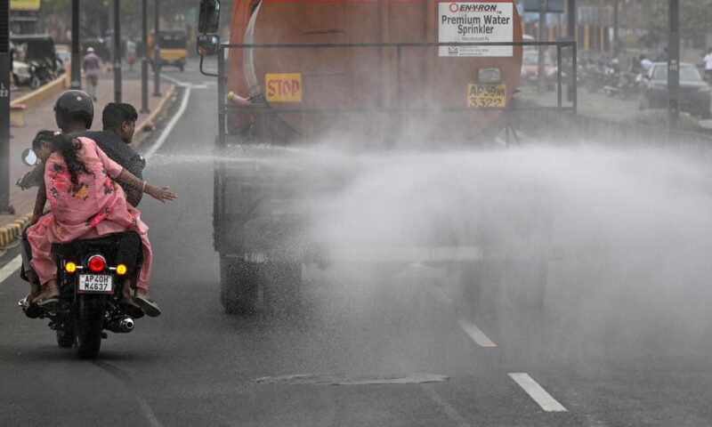 VPA deploys mist cannons on beach road amid soaring temperature