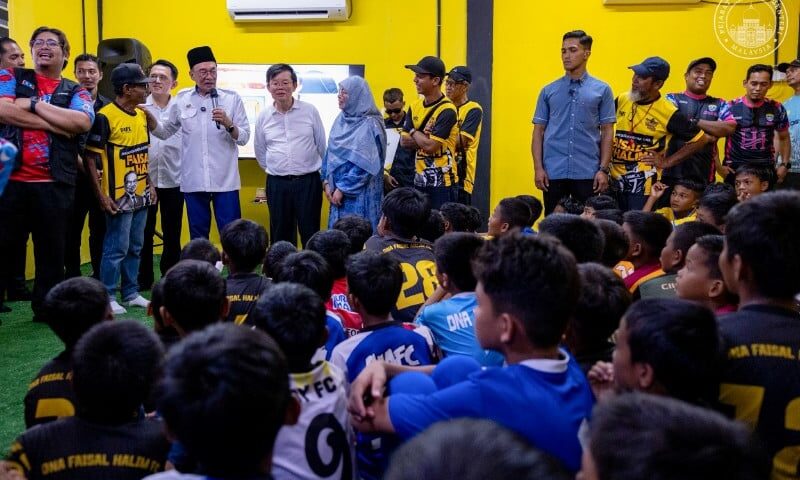 Anwar launches DNA Faisal Halim Football Academy to nurture grassroots talent