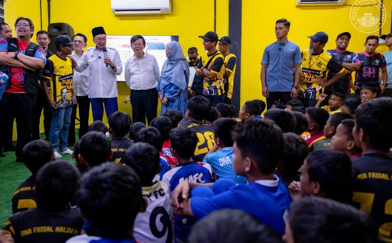 Anwar launches DNA Faisal Halim Football Academy to nurture grassroots talent