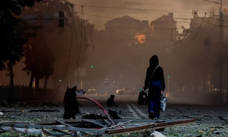 One dead, multiple injured after Russia launches wave of strikes on Ukraine