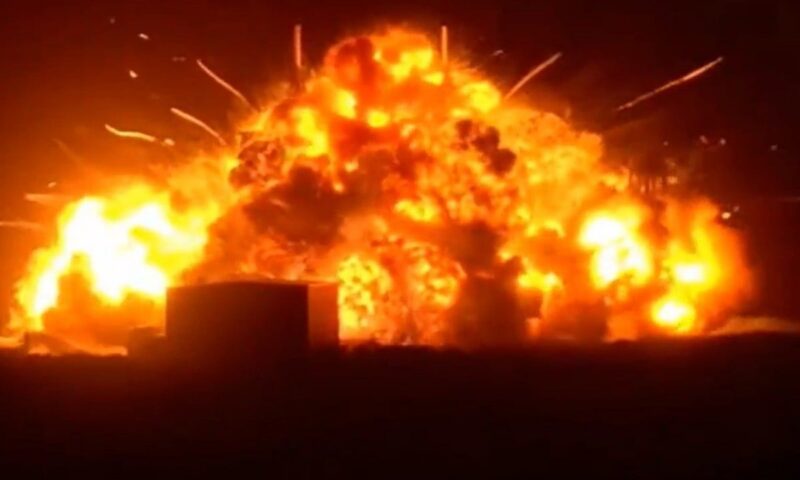 Blue Origin rocket explodes on launch pad during ‘hotfire test’