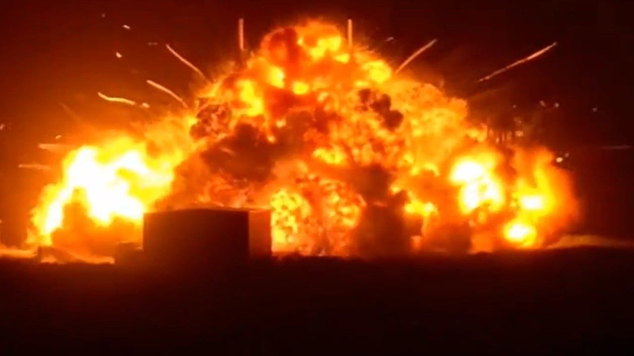 Blue Origin rocket explodes on launch pad during ‘hotfire test’