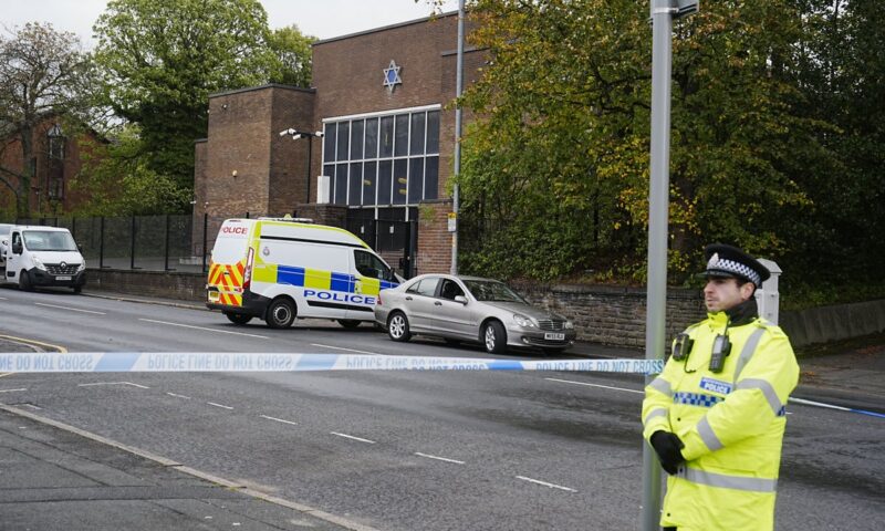 Man arrested on suspicion of failing to disclose information about Manchester synagogue attack