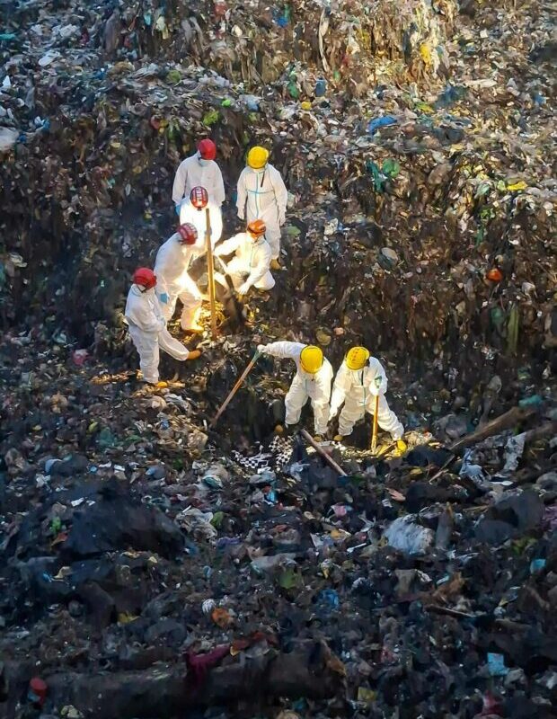 Body recovered in collapsed mound of trash in Davao landfill