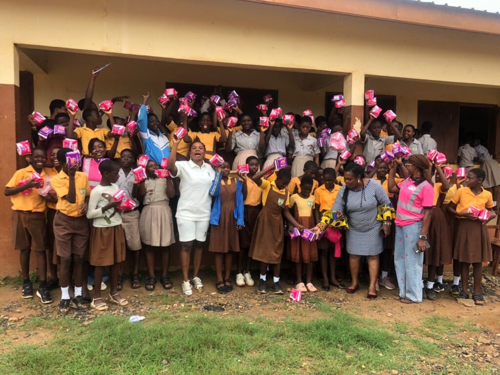 WIM Ghana empowers young girls through ‘One Girl Child, Two Sanitary Pads’ initiative at Ningo Prampram