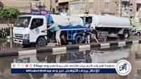 رئيس مياه الفيوم يترأس أعمال إصلاح كسر طارئ بخط طرد صرف صحي بمنطقة الحادقة