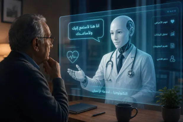 حين يتعلّم الذكاء الاصطناعي أن يواسي المريض