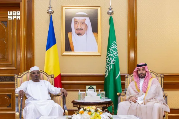 ولي العهد السعودي والرئيس التشادي يبحثان المسائل المشتركة