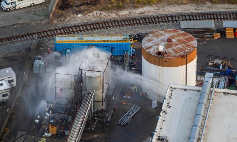 California races to prevent chemical tank explosion as thousands evacuated