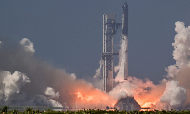 SpaceX launches its biggest Starship mega rocket yet on test flight