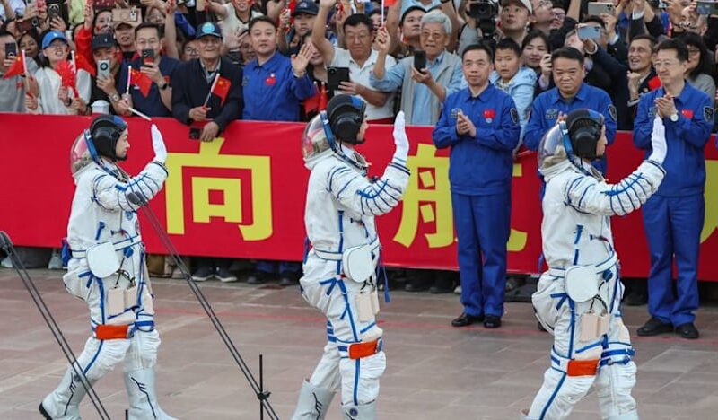 China launches rocket to send astronaut on year-long space mission as it eyes 2030 moon landing