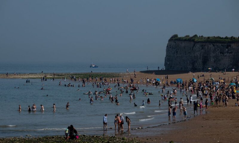 Hottest May day ever recorded in the UK as temperatures top 33C – and could still go higher